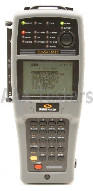 Testeur Réseau Sunrise Telecom Sunset E20 C – Neuf, Jamais Utilisé (2011)