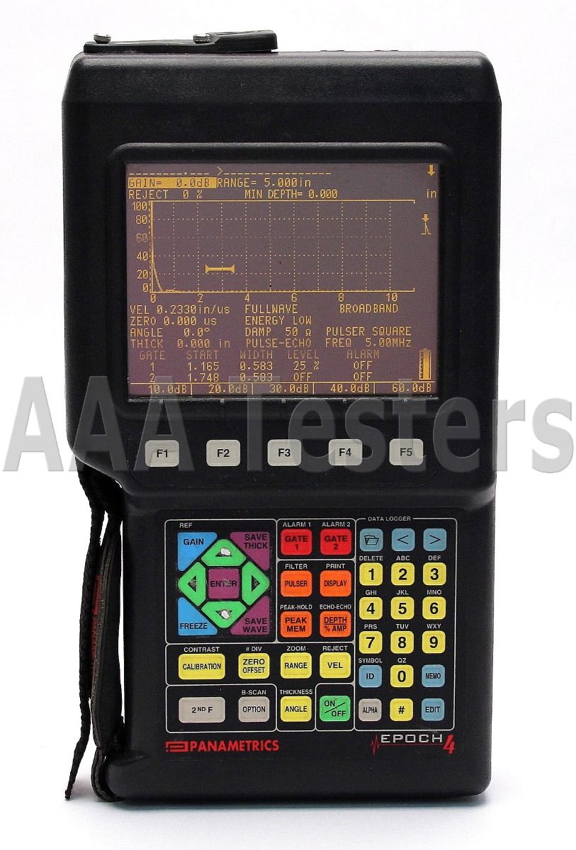 Détecteur De Défauts à Ultrasons Portable Panametrics Olympus EPOCH 4 - Occasion, Fonctionnel