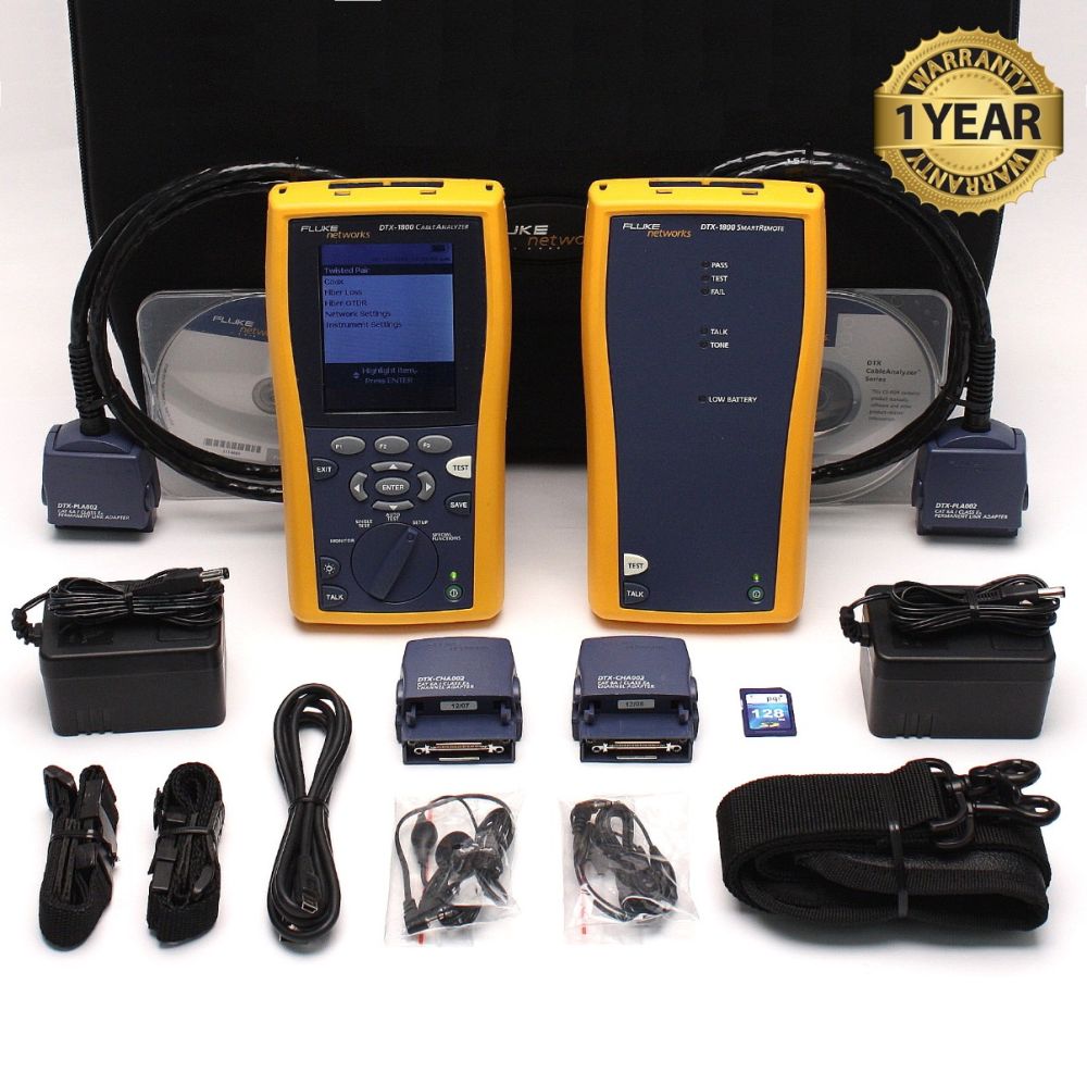 On Sale! Fluke Networks DTX-1800 Cable Analyzer Model DTX1800 Fluke  Networks 1800