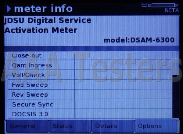 JDSU JDSU DSAM 6000 XT Reverse Sweep Cable Signal Level Meter Doc 3.0 Annex A B 