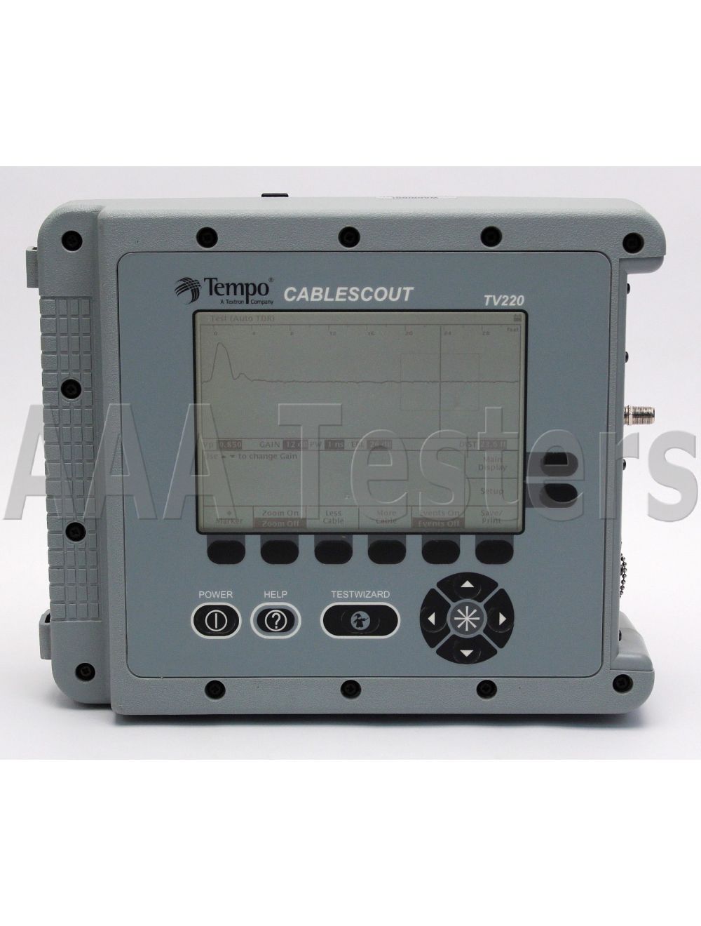 tempo cablescout tv220 catv tdr cable tester greenlee tektronix